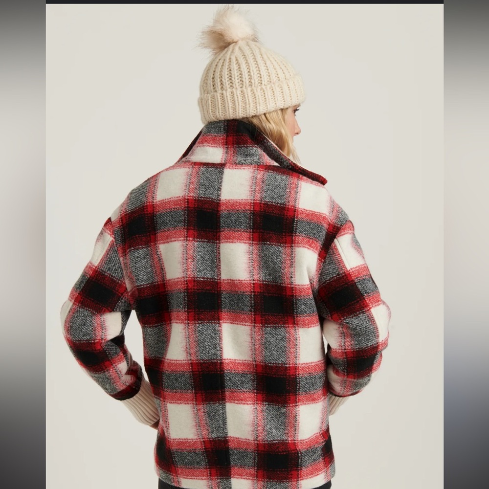 Plaid Wool Zip Jacket - Picture 5 of 11